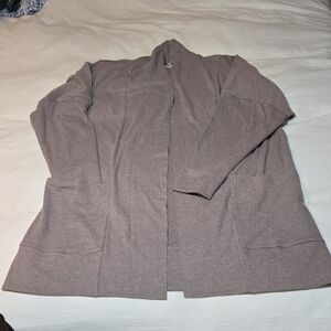 Pact 100% Organic Cotton Cardigan, Taupe Heather, Size M/L